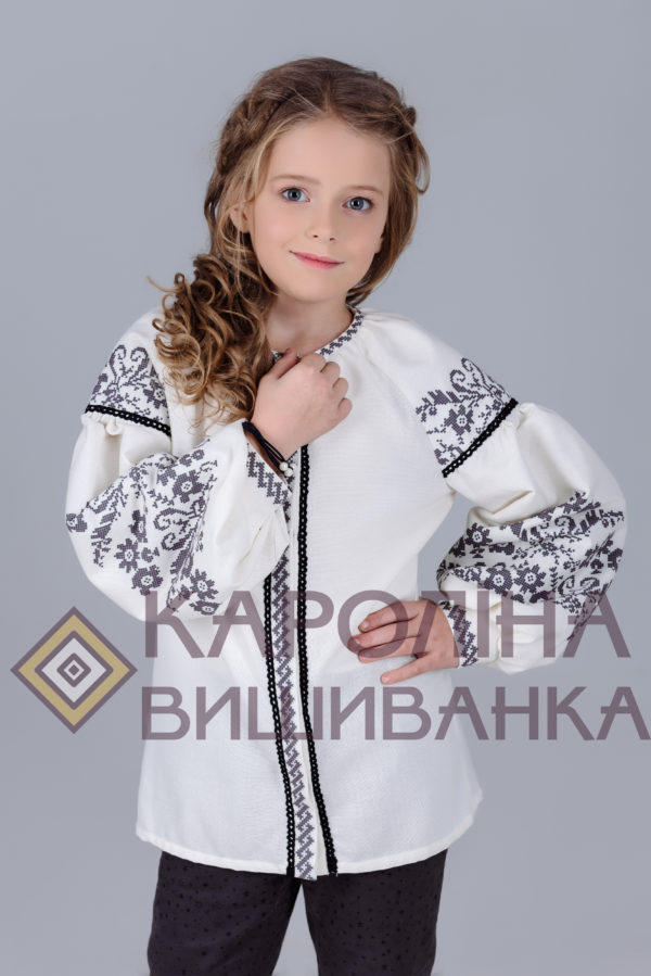 Заготовка на дитячу блузочку у стилі «бохо» під вишиття бісером/нитками, БД-002