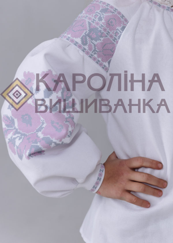 Заготовка на дитячу блузочку у стилі «бохо» під вишиття бісером/нитками, БД-012 - Зображення 2