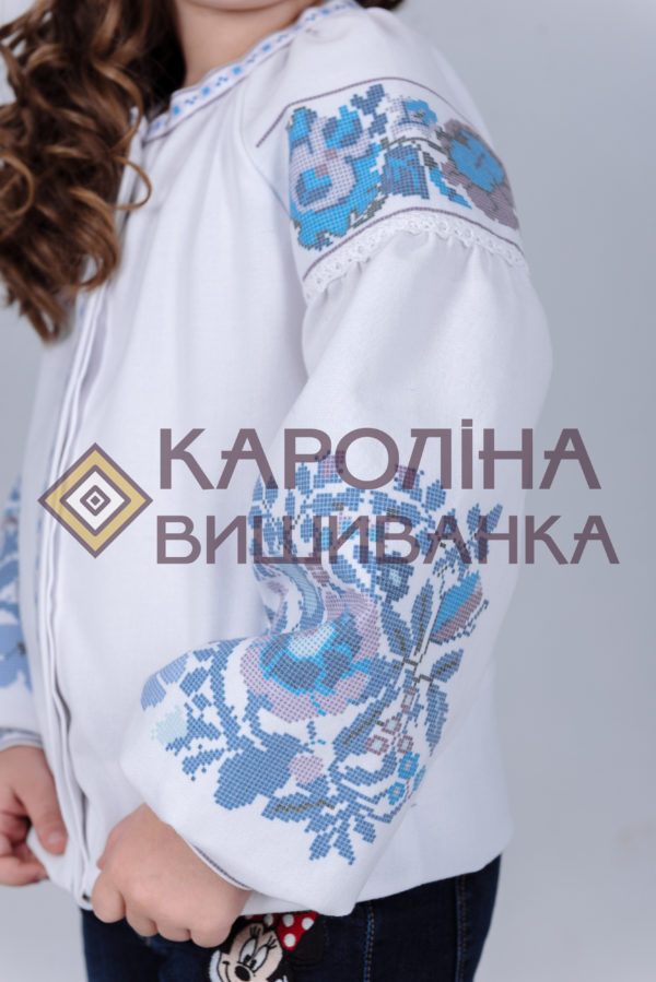 Заготовка на дитячу блузочку у стилі «бохо» під вишиття бісером/нитками, БД-014 - Зображення 2