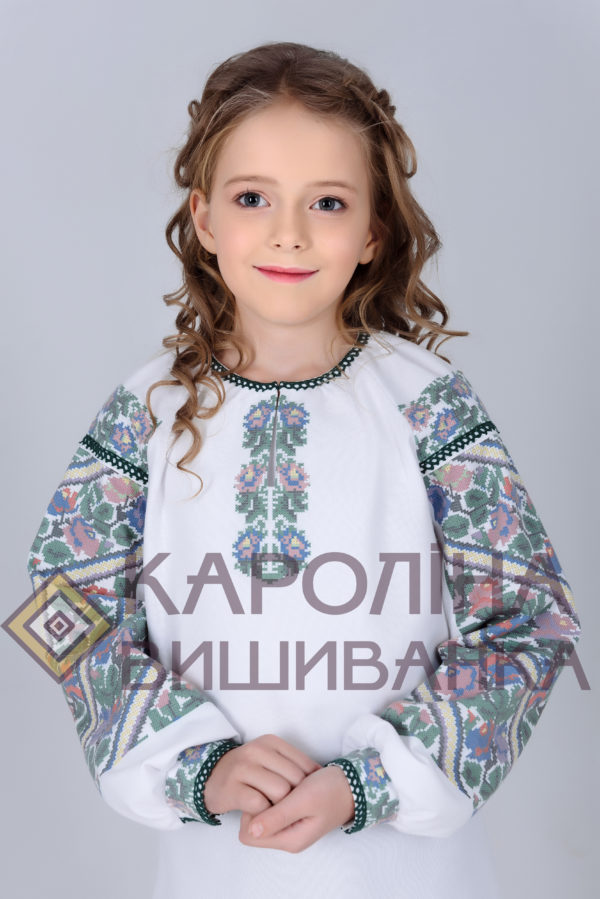 Заготовка на дитячу блузочку у стилі «бохо» під вишиття бісером/нитками, БД-015