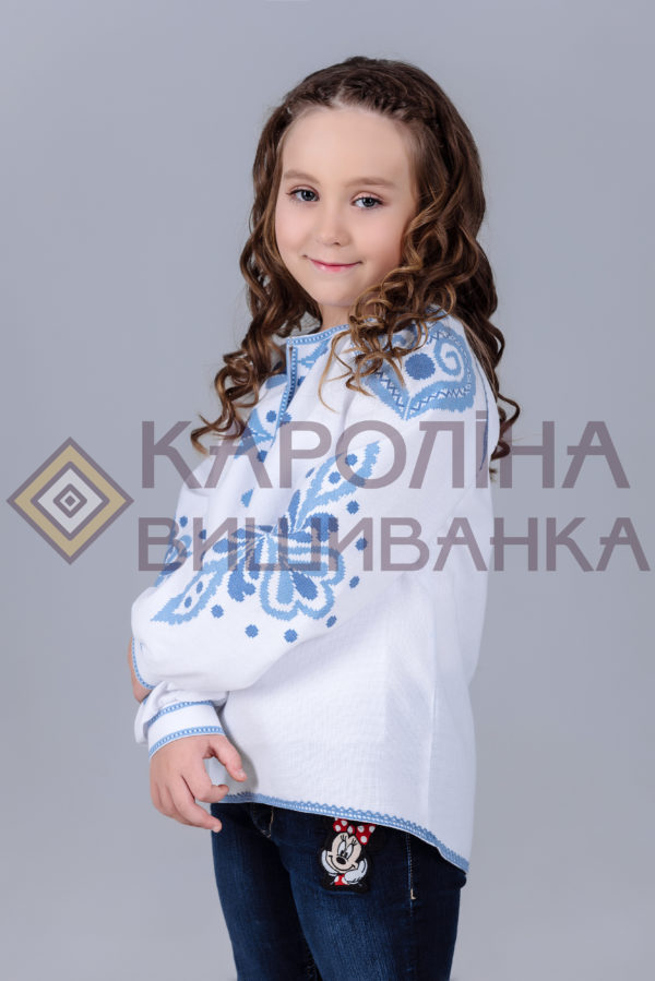 Заготовка на дитячу блузочку у стилі «бохо» під вишиття бісером/нитками, БД-016 - Зображення 2