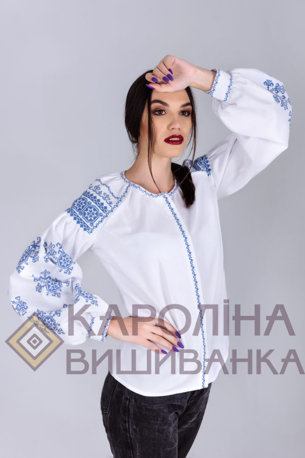 Заготовка на жіночу блузку у стилі «бохо» під вишиття бісером/нитками, БЖ-008_1 - Зображення 2