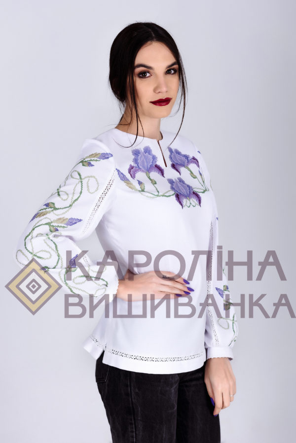 Заготовка на жіночу блузку у стилі «бохо» під вишиття бісером/нитками, БЖ-009 - Зображення 2