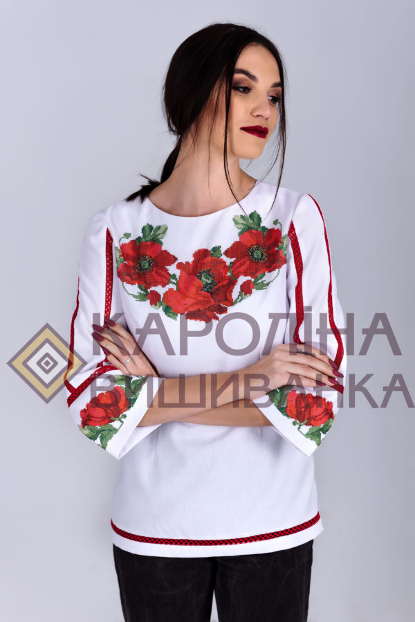 Заготовка на жіночу блузку у стилі «бохо» під вишиття бісером/нитками, БЖ-010