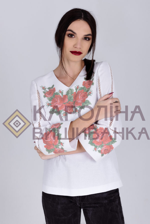Заготовка на жіночу блузку у стилі «бохо» під вишиття бісером/нитками, БЖ-011