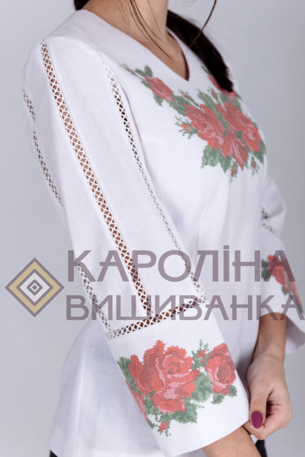 Заготовка на жіночу блузку у стилі «бохо» під вишиття бісером/нитками, БЖ-011 - Зображення 2