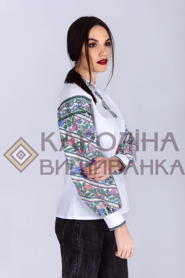 Заготовка на жіночу блузку у стилі «бохо» під вишиття бісером/нитками, БЖ-015 - Зображення 2