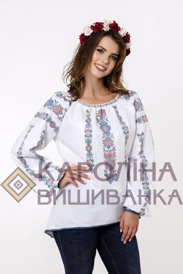 Заготовка на жіночу блузку у стилі «бохо» під вишиття бісером/нитками, БЖ-022