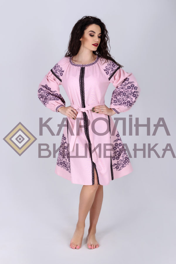 Заготовка на жіночу сукню у стилі «бохо» під вишиття бісером/нитками, ПЛ-003