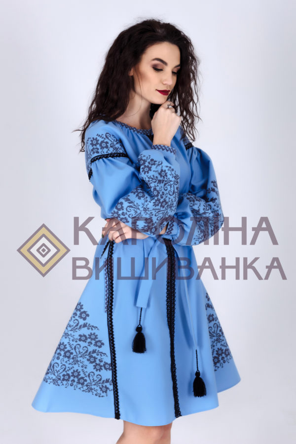 Заготовка на жіночу сукню у стилі «бохо» під вишиття бісером/нитками, ПЛ-005 - Зображення 2