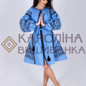 Заготовка на жіночу сукню у стилі «бохо» під вишиття бісером/нитками, ПЛ-005