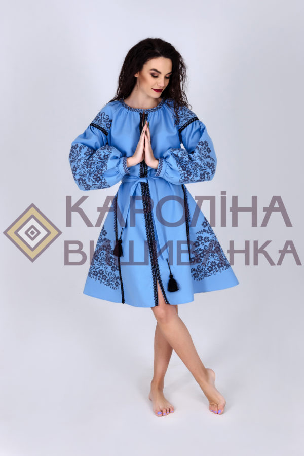 Заготовка на жіночу сукню у стилі «бохо» під вишиття бісером/нитками, ПЛ-005