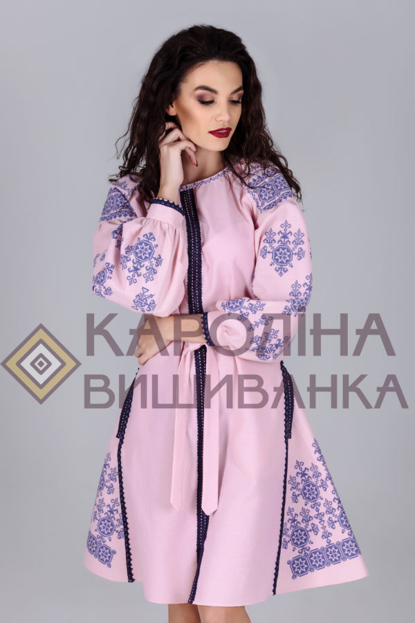 Заготовка на жіночу сукню у стилі «бохо» під вишиття бісером/нитками, ПЛ-008 - Зображення 2