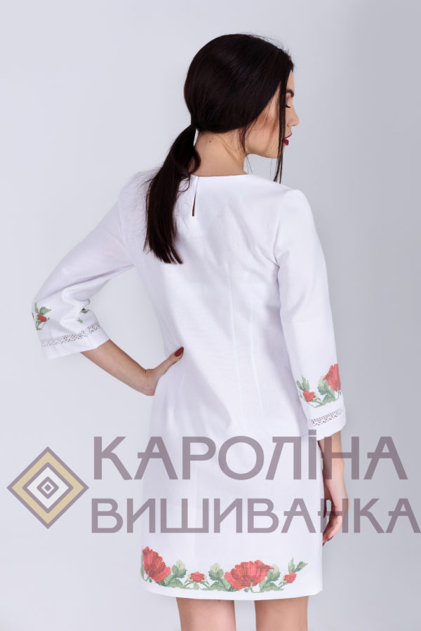 Заготовка на жіночу сукню під вишиття бісером/нитками, ПЛ-010 - Зображення 2