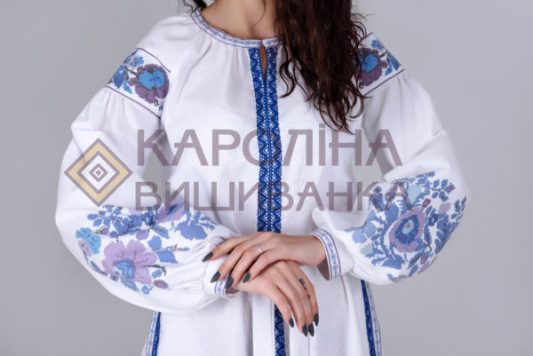 Заготовка на жіночу сукню у стилі «бохо» під вишиття бісером/нитками, ПЛ-014 - Зображення 2