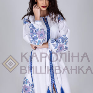 Заготовка на жіночу сукню у стилі «бохо» під вишиття бісером/нитками, ПЛ-014