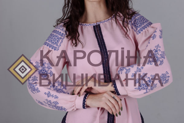 Заготовка на жіночу сукню максі-лонг у стилі «бохо» під вишиття бісером/нитками, ПЛд-008 максі лонг - Зображення 3
