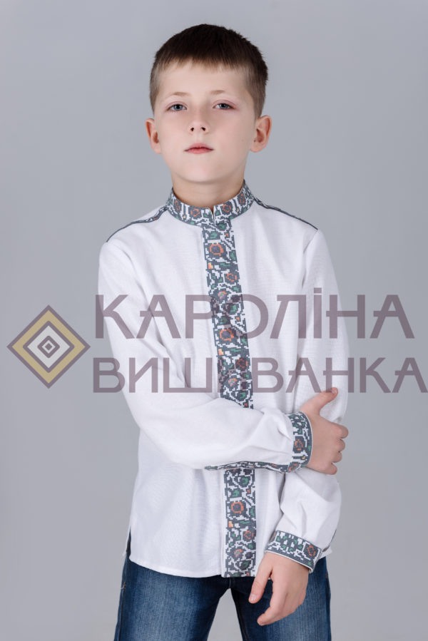 Заготовка на дитячу сорочку під вишиття бісером/нитками, СД-006