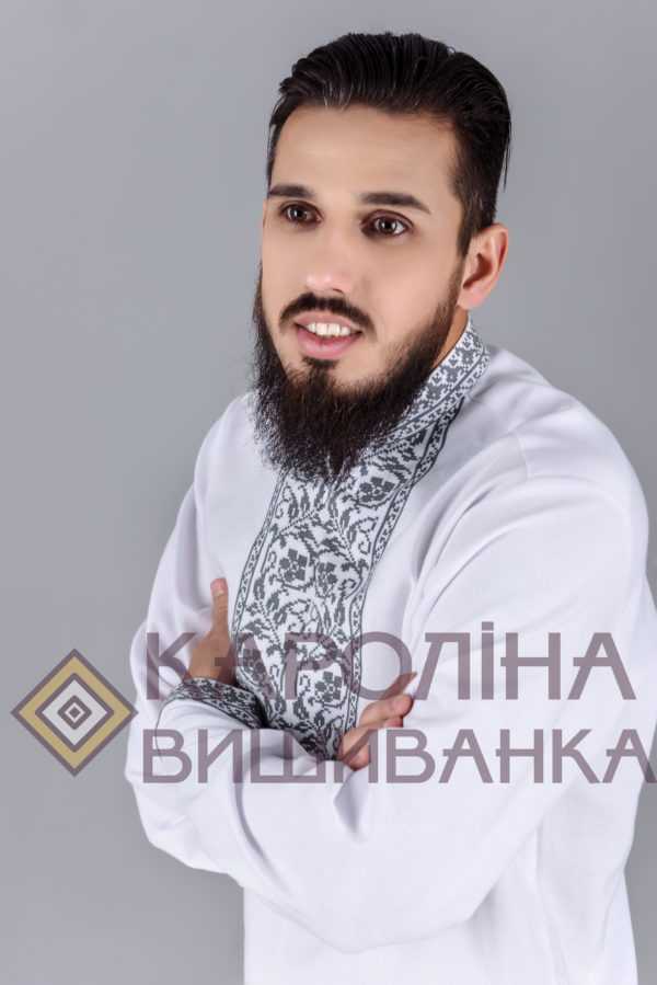 Заготовка на чоловічу сорочку під вишиття бісером/нитками, СЧ-001 - Зображення 2