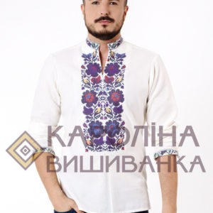 Заготовка на чоловічу сорочку під вишиття бісером/нитками, СЧ-007