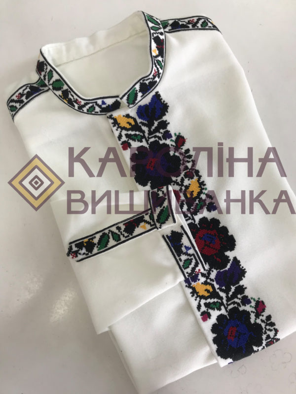 Заготовка на чоловічу сорочку під вишиття бісером/нитками, СЧ-007_2