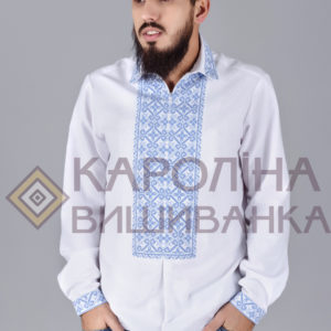 Заготовка на чоловічу сорочку під вишиття бісером/нитками, СЧ-008