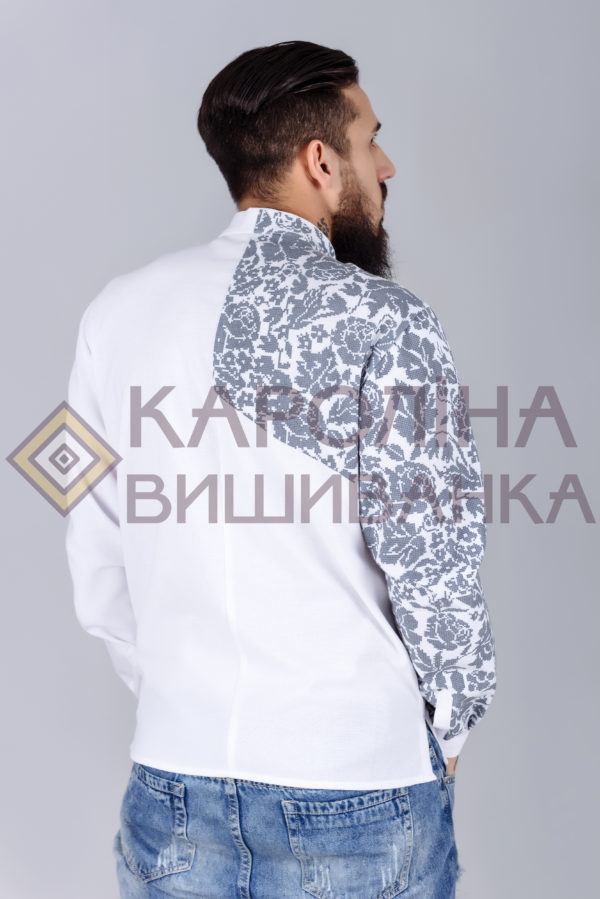 Заготовка на чоловічу сорочку під вишиття бісером/нитками, СЧ-010 - Зображення 3