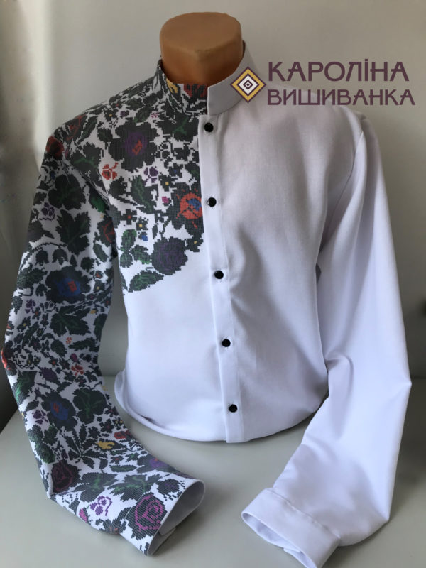 Заготовка на чоловічу сорочку під вишиття бісером/нитками, СЧ-010_1 - Зображення 2
