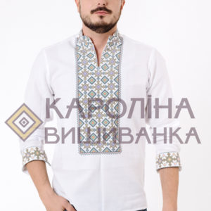 Заготовка на чоловічу сорочку під вишиття бісером/нитками, СЧ-011