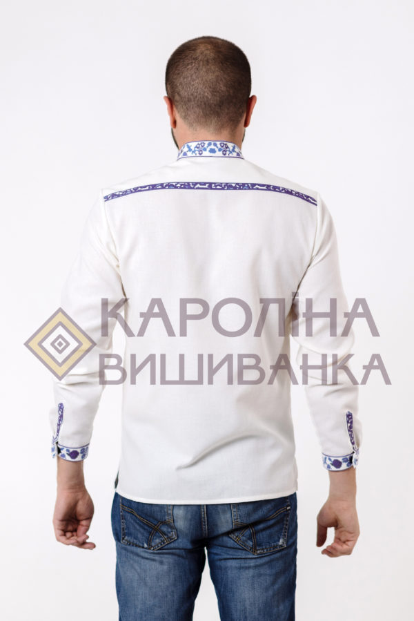 Заготовка на чоловічу сорочку під вишиття бісером/нитками, СЧ-014 - Зображення 2