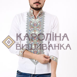 Заготовка на чоловічу сорочку під вишиття бісером/нитками, СЧ-017