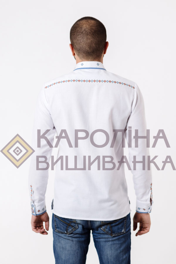 Заготовка на чоловічу сорочку під вишиття бісером/нитками, СЧ-022 - Зображення 2