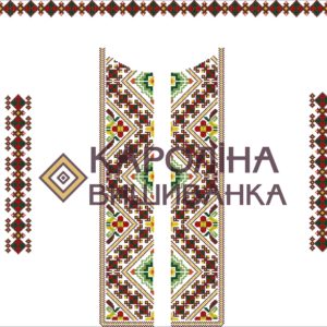 Заготовка на чоловічу сорочку під вишиття бісером/нитками, СЧ-029