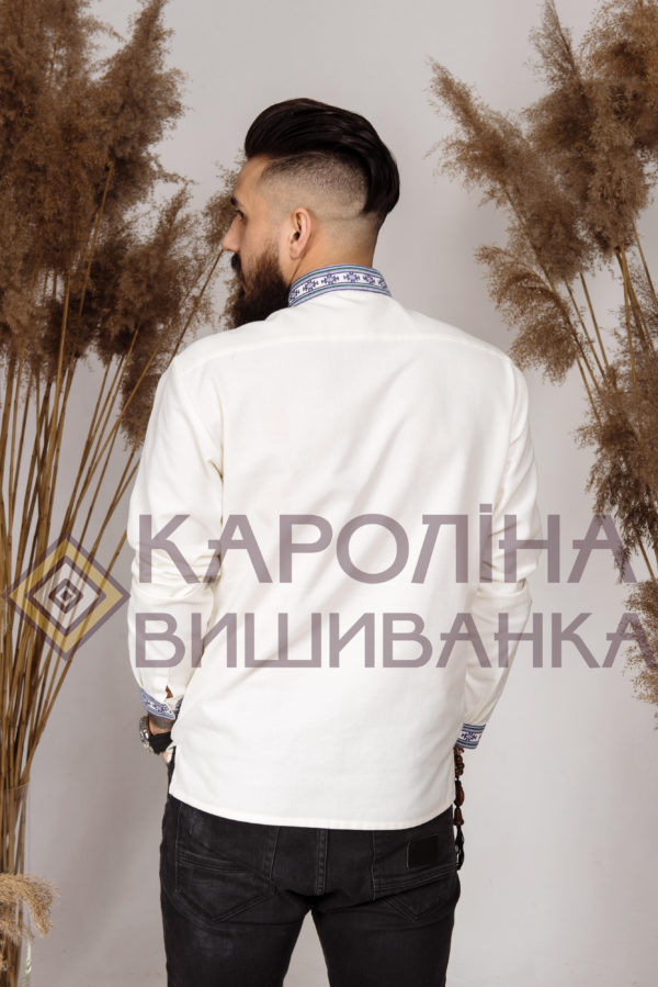 Заготовка на чоловічу сорочку під вишиття бісером/нитками, СЧ-030 - Зображення 3
