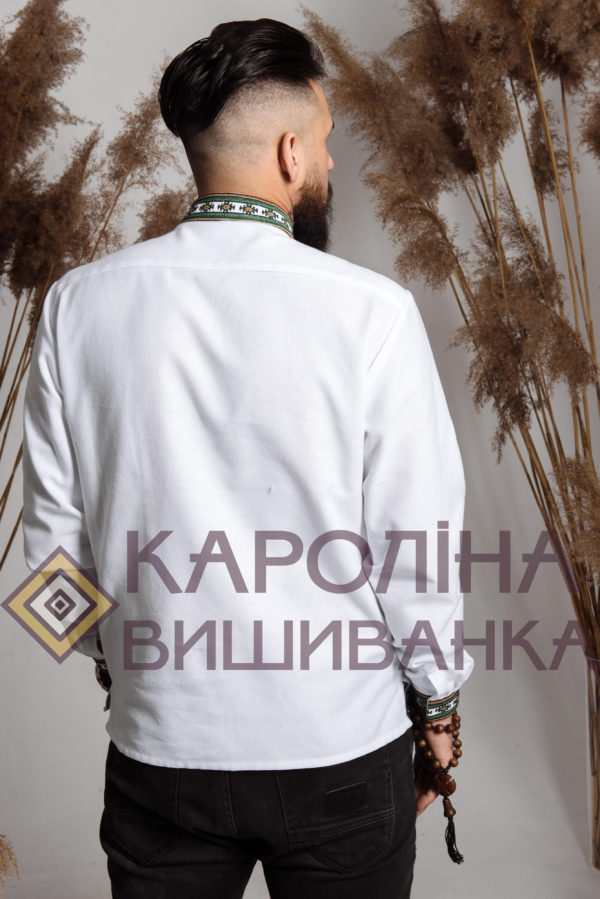 Заготовка на чоловічу сорочку під вишиття бісером/нитками, СЧ-034 - Зображення 3