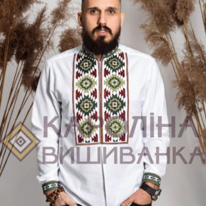 Заготовка на чоловічу сорочку під вишиття бісером/нитками, СЧ-034