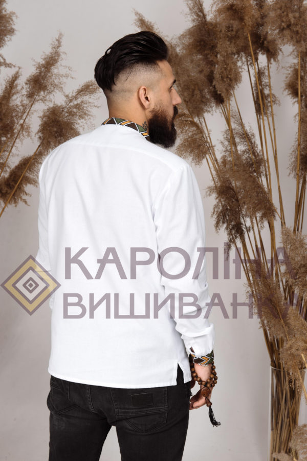 Заготовка на чоловічу сорочку під вишиття бісером/нитками, СЧ-036 - Зображення 4